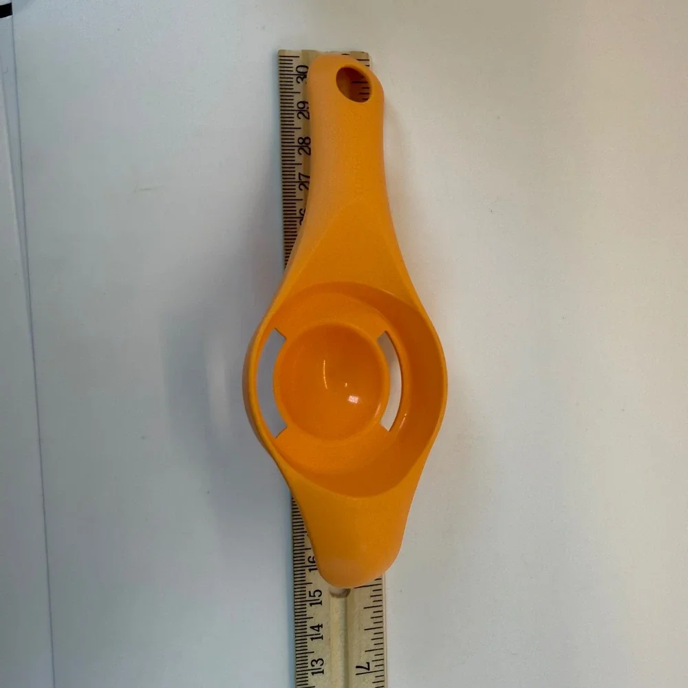 VTG Tupperware Orange Egg Yolk Separator Retro Tool Kitchen Homestead Gadget USA